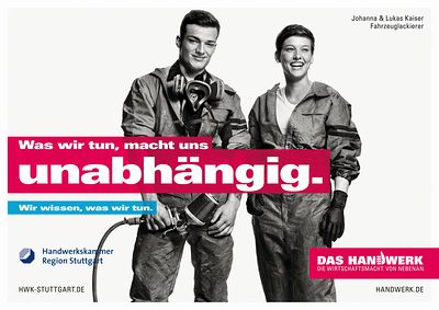 Imagekampagne Neue Motive Fur Das 2 Halbjahr Handwerkskammer Region Stuttgart