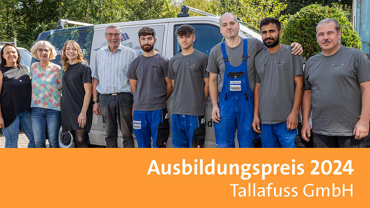 Ausbildungspreis 2024 Tallafuss GmbH